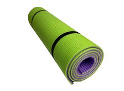 Килимок для йоги, фітнесу та спорту (каремат спортивний) Спорт 1800х600х8 мм Зелено-Фіолетовий